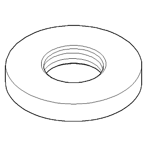 Dornbracht Rosette UTB 3/4 - platin 092789105-06 60x60x25_platin, matt