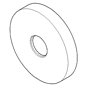 Dornbracht rosette - 092789108-00 65x65x20_chrom