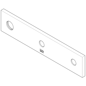 Dornbracht rosace - 092789109-00 255 x 55 x 8,5_chrom