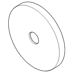 Dornbracht rosace - 092789111-00 130 x 85 x 35_chrom