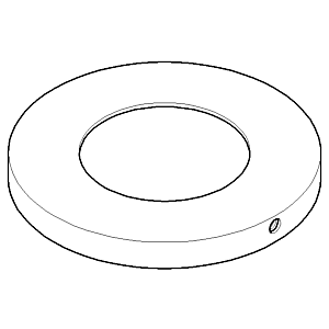 Dornbracht rosace THT-Stand - mat 092789113-10 blanc mat