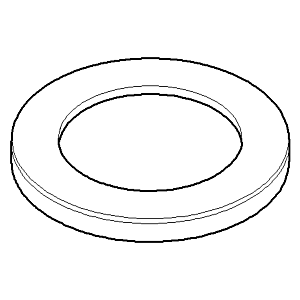 Dornbracht rosace D55 mm 092790001-10 blanc mat