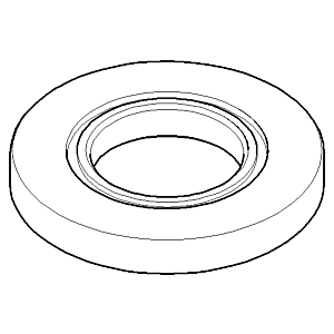 Dornbracht rosace 092790002-10 blanc mat