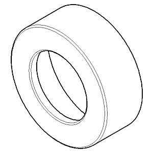 Dornbracht rosette wall BT - 092793001-00 chrome