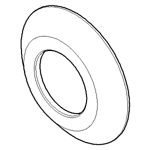 Dornbracht rosette Source chrome 092794001-00 x 9 x D 28.1 mm Chrome