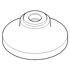 Dornbracht rosette 58 - 092795001-00 chrome
