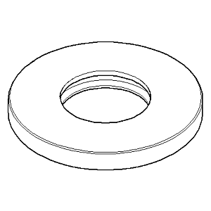 Dornbracht rosette 092796004-10 matt white