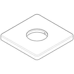 Dornbracht rosace - 092796005-00 chromé