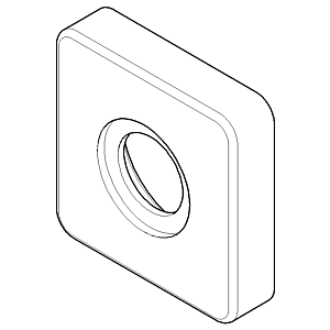 Dornbracht rosace 092796006-00 chromé