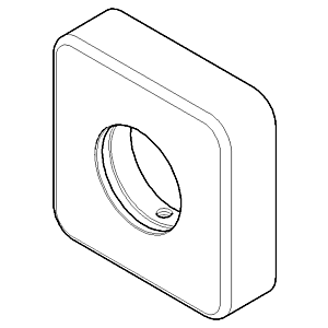 Dornbracht rosace 092796007-00 chromé