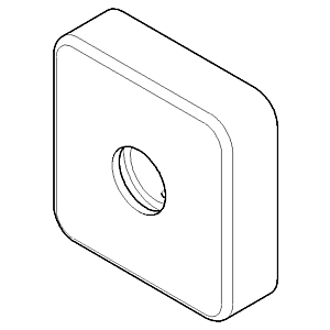 Dornbracht rosette 092796008-10 matt white