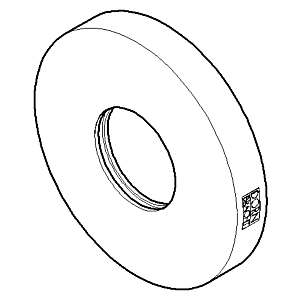 Dornbracht rosace pour reliure murale - 092797015-06 60 x 60 x 25_platine mat