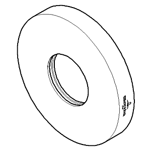 Dornbracht rosette for wall binding - 092797016-00 60 x 60 x 9_chrom