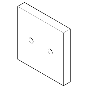 Dornbracht rosace Kneipp-WAB m.Schl 092797022-06 platine mat