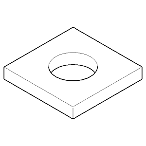 Dornbracht rosace - platine mat 092797033-06 platine mat
