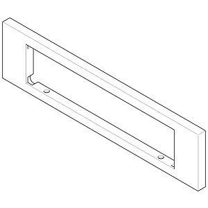 Dornbracht rosace 240 x 60 x 9 - 092797034-00 chromé