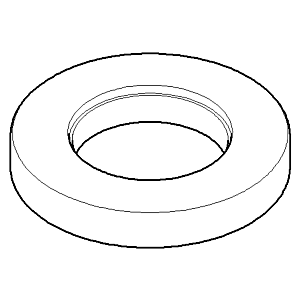 Dornbracht rosace EHM 092797040-06 platine mat