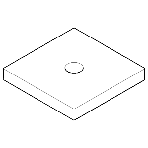 Dornbracht rosace platine mat 092798001-06 platine mat