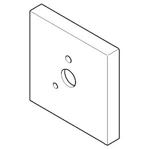 Dornbracht rosace - 092798002-00 chromé