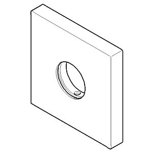 Dornbracht 60 x 60 x 9 092798003-08 platine