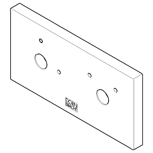 Dornbracht rosace xGate UP - 092798006-00 160x90x25_chrom