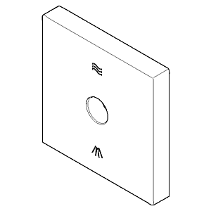 Dornbracht Rosette Umstellung UP u 092798013-00 60x60x25_chrom