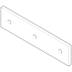 Dornbracht cover 240 x 60 - chrome 092798015-00 chrome