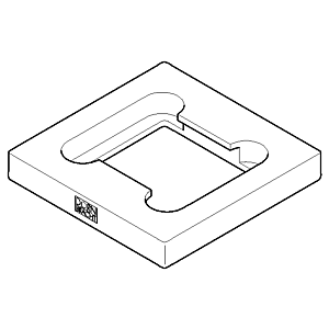 Dornbracht Rosette - 092798017-00 100x80x30_chrom