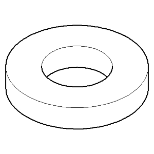 Dornbracht anneau 55x10 chromé 092810064-00 D 55 x D 27,3 x 10 mm chromé