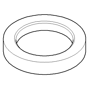 Dornbracht Ring SPT-EHM m.sep.AL - p 092810111-06 60 x 60 x 25_platin matt