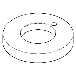 bague Dornbracht 55 x 9 - 092810133-00 60x60x25_chrom
