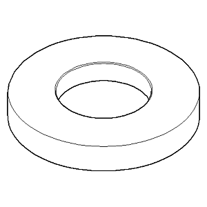 Dornbracht ring 55 x 9 connector Aus 092810140-00 60 x 60 x 25_chrom