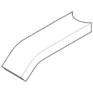 Dornbracht Tuyaux 38 x 14 saillie 130 m 092822239-00 chromé