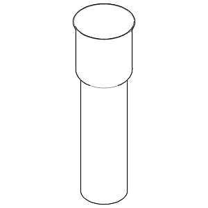 Dornbracht immersion tube odor trap. 092823019-00 chrome