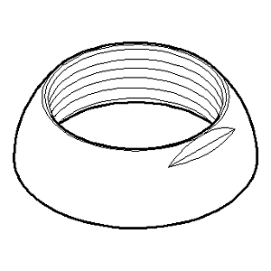 Dornbracht Haube M30x1 Meta02 pl. matt 092830008-06 mm Platin gebürstet