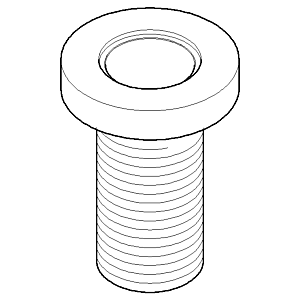 Dornbracht shaft hose feedthrough vc 093001085-00 70 mm chrome