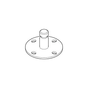 Dornbracht Wandscheibe support de douche 09301104190 45x45x25
