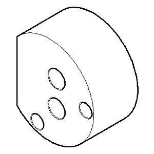 Dornbracht DISQUE 20 mm Verl.UP-EHM 09301105890 x 38 x 19 mm