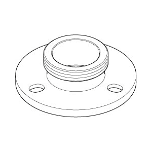 Dornbracht Ros. Bride Tara nickelé 093011130-07 093011130 D 84 x 25 mm nickelé brut