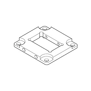 Dornbracht wall plate 09301116090 55 x 6.5 mm