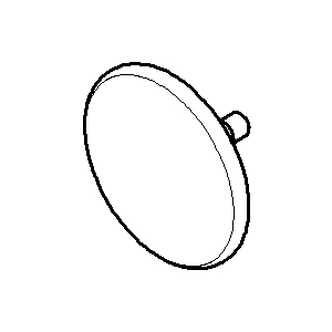 Dornbracht Zierkappe messing 093030064-09 25,5 x 15 mm Messing (23kt Gold)