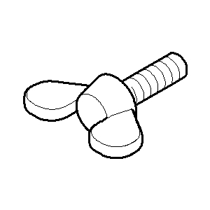 Dornbracht Flügelschraube M5 x 16 DIN 3 09303007490 ERSATZTEILE 093030074 M5 x 16 mm