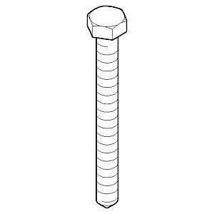 Dornbracht wood screw 8 x 80 DIN 571 09303101290 raw