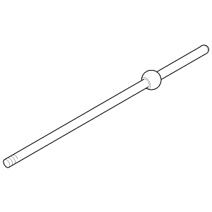 fil de drain de tige Dornbracht . 2000 2000 /4 093109055-00 chromé