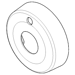 Dornbracht inlet rosette 093120050-00 chrome, for 3522597090