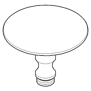 Dornbracht Bouchon pour extrémité de tuyau 093120097-06 platine mat