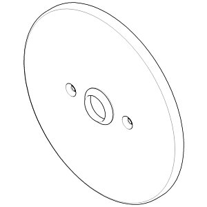 Dornbracht plaque de recouvrement, PBV complet 90110108900-00 chromé