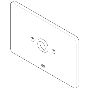 Dornbracht Abdeckplatte, PBV kpl 90110109000-00 chrom