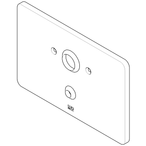 Dornbracht plaque de recouvrement, PBV complet 90110109100-00 chromé