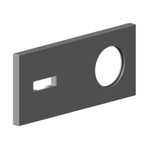 Dornbracht plaque 90110117000-00 90110117000 80 x 180 x 9 mm chromé